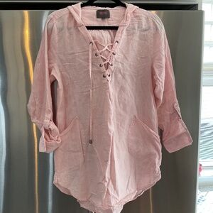 Beach Cover Up size Large - Pink